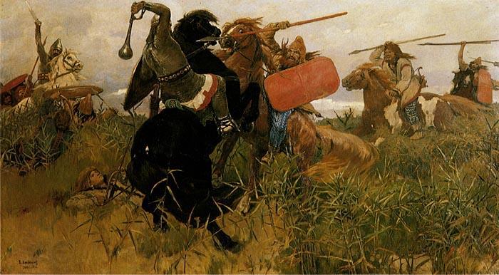 Viktor Vasnetsov Fight of Scythians and Slavs Spain oil painting art